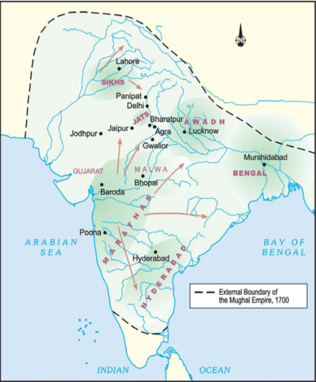 Бенгалия на карте Индии. Карта Индии 18 век. Бенгалия карта 19 век. State formation