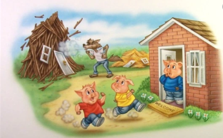 Chapter 1 Three little pigs Notes None for Class 1 English Merigold :  EduMple